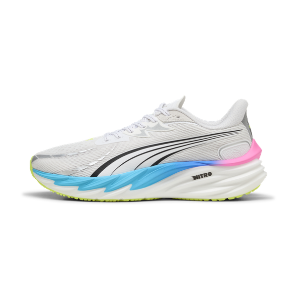 Puma Men's Velocity NITRO 4 Road Running Shoes - PUMA White/Ultra Blue