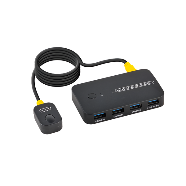 Multi-Functional and Lightweight USB 3.0 Device Switcher with 4 Ports