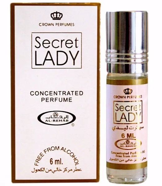 6 x 6ml Secret Lady By Al Rehab Attar For Her