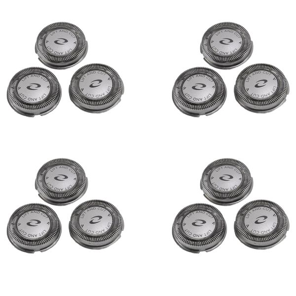 12Pcs Replacement Shaver Blade Heads Hq64 For Philips Pt726 Pt725