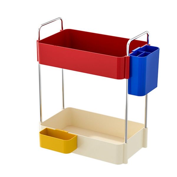 Office Retro Desk Stationery Storage Organizer Box Drawer 16cm - Square
