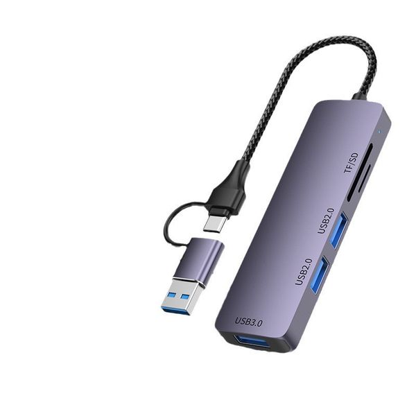 5 in 1 USB 3.0/Type-C Hub - 5Gbps TF/SD Card Reader Dock