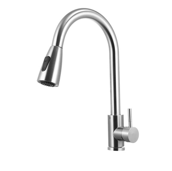 Pull-Down Spray Kitchen Sink Faucet