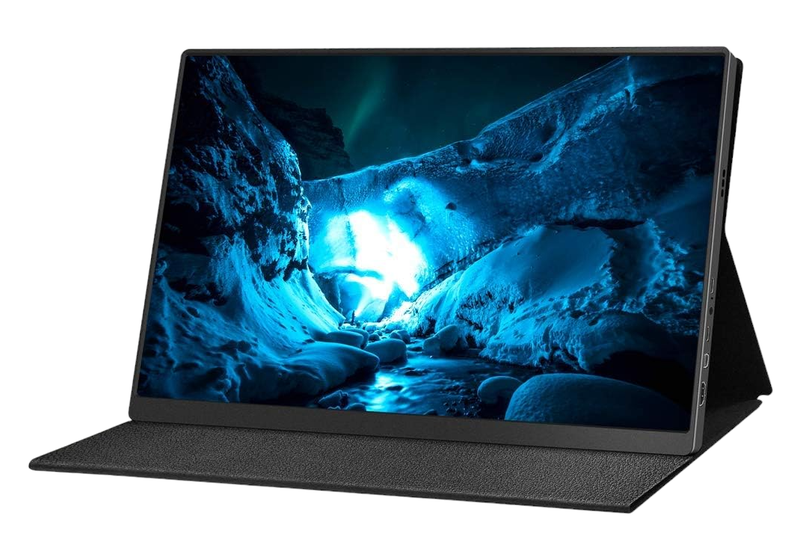 Ultra Slim 16-inch Portable Monitor with Built-in Speakers - Black