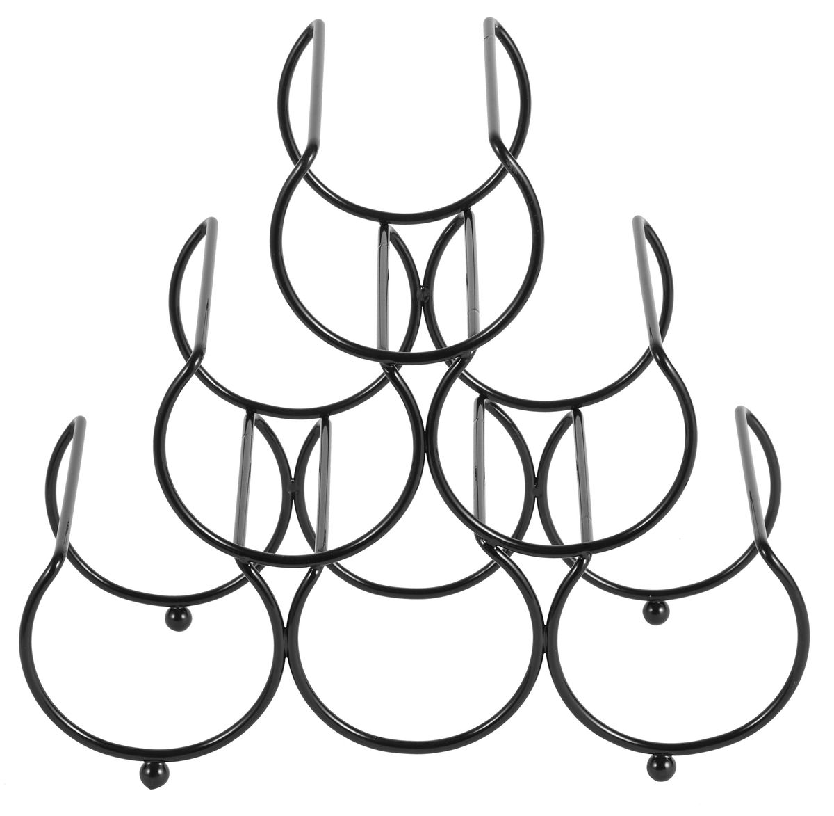 Continental Homeware Black 6 Bottles Triangular Wine Rack Shop Today