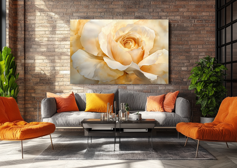 Canvas Wall Art - Timeless Beauty Rose Abstract - HC0101