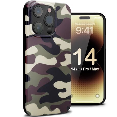 ORRO Camo Textured Hard Back Case iPhone 14 Plus Pro Pro Max