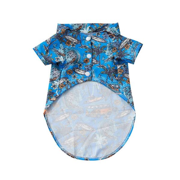 Dog Jacket - Tropical Surf Print - Medium