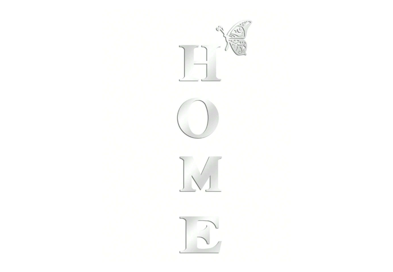 3D Mirror Wall Sticker - Home