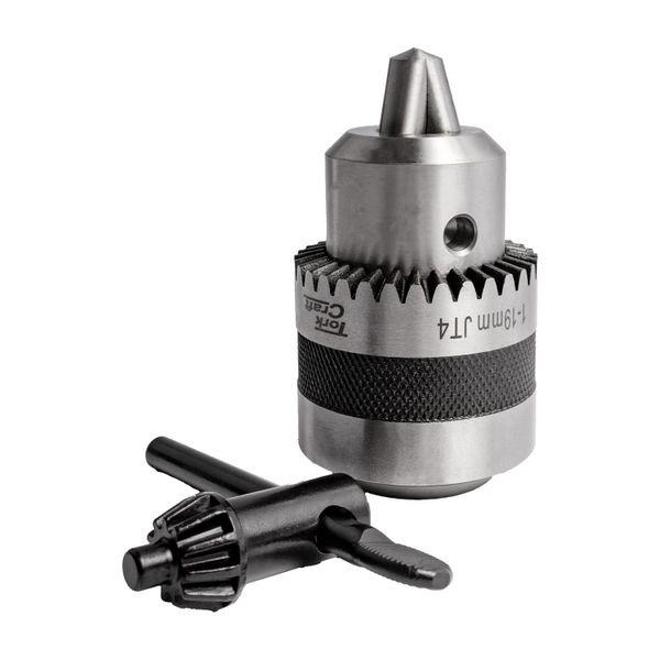 Tork Craft Chuck &amp; Key 1.0 - 19.0 Jt4 Taper Mount.
