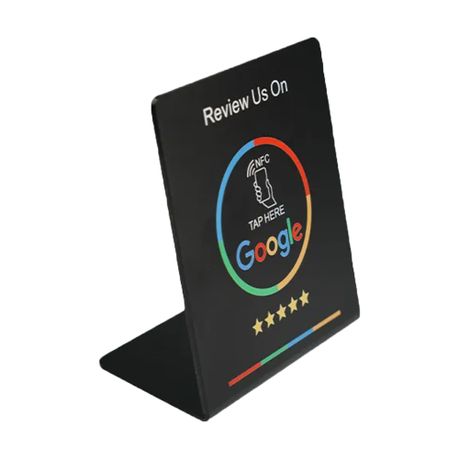 Google Review NFC Stand - Black Image