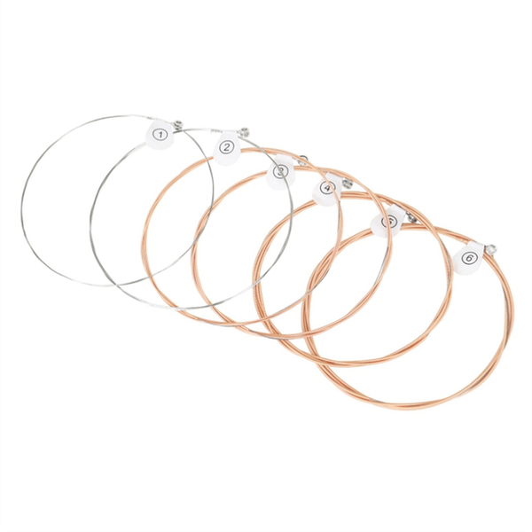 Shuffle 6pc Folk Guitar String Rust-Resistant carbon steel Red Copper