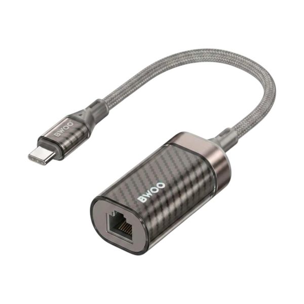 BWOO NETWORK Adator USB-C to Ethernet Adaptor 1000mbps