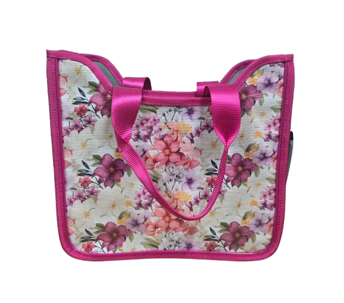 Teacher / Office Carry bag - Pink Flowers