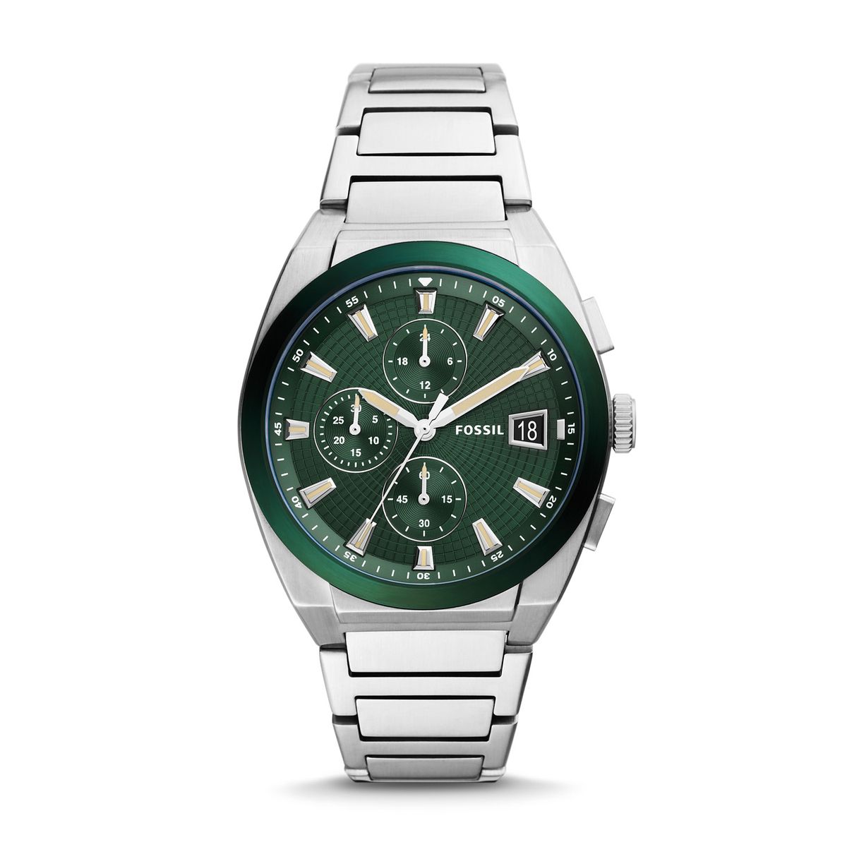 Fossil Men's Everett Chronograph Stainless Steel Watch Shop Today. Get it Tomorrow!