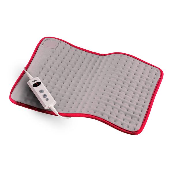 Solac Heating Pad Soft Fabric Grey 10 Heat Settings 100W