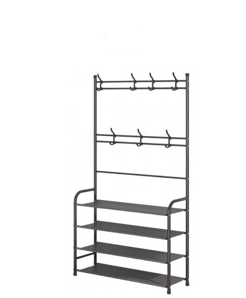 Multi-functional 4-Tier Hat and Shoe Rack