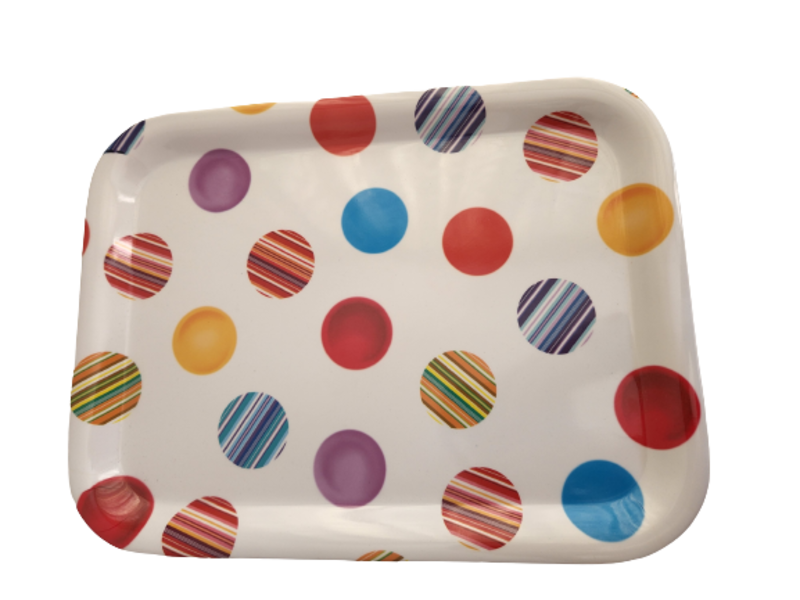 Trisa- Melamine Tray 38.5cm Dots