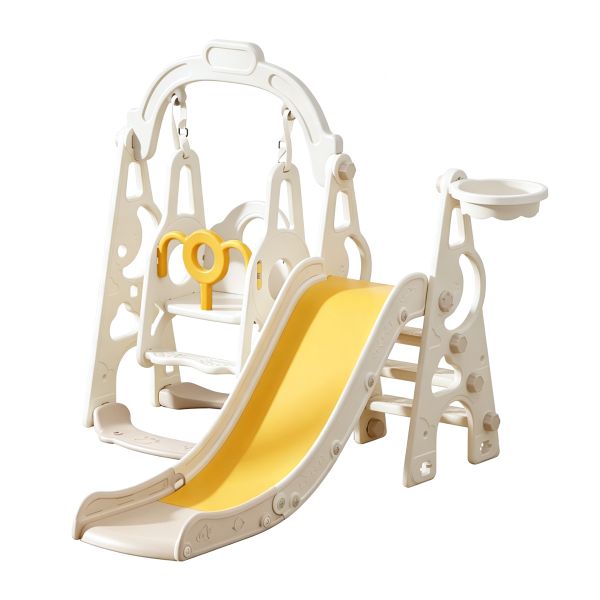 Slide and Swing Playset for Toddlers - Cobblelux
