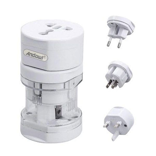 Andowl Universal Travel Adapter With 3 Universal Plugs