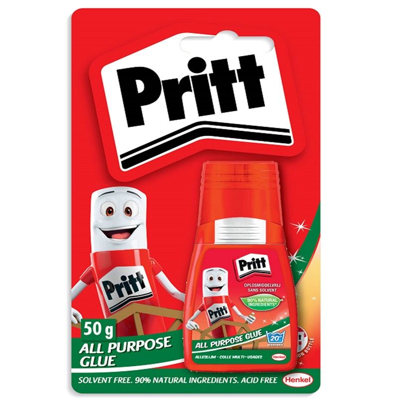 Pritt - Glue - All Purpose - Solvent Free - 50g - Bulk Pack Of 5 