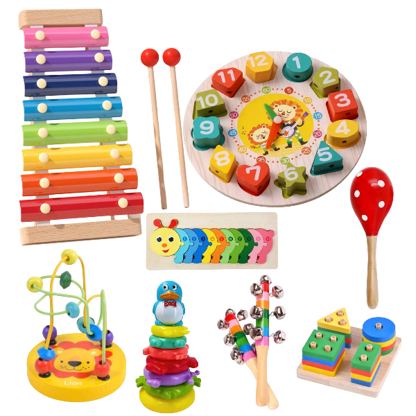 Montessori Sensory Toy Set - 8-Piece Early Learning Educational Toys