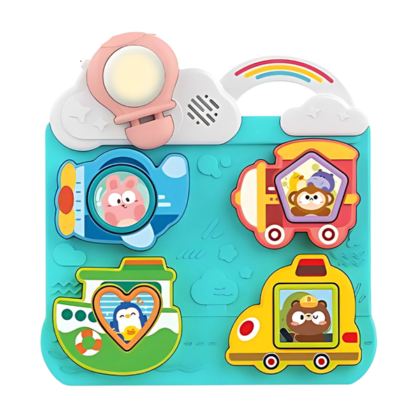 Huanger Lights, Music, and Learning! 2-in-1 Musical Shape Sorter Toy