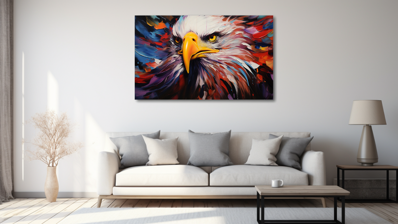 Canvas Wall Art - Sovereign Beauty Eagle Abstract - HD0582