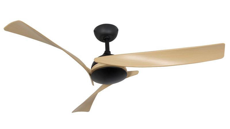 Bright Star 52" Sculpted Wood Blade Ceiling Fan with Remote - FCF121