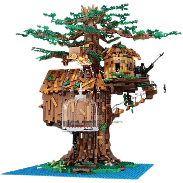 Mould King-Tree House Model With Led Parts-Jungle