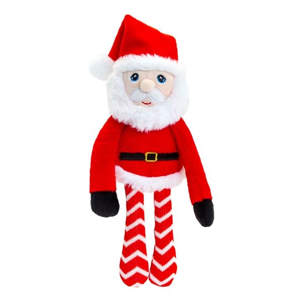 Keeleco Danglie Santa Plush Toy 15cm - Eco-Friendly Christmas Soft Toy