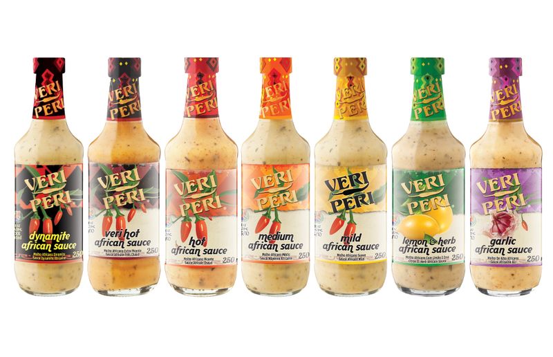 Veri Peri - African Sauce Set Of 7 Bottles 250ml - Assorted Flavours