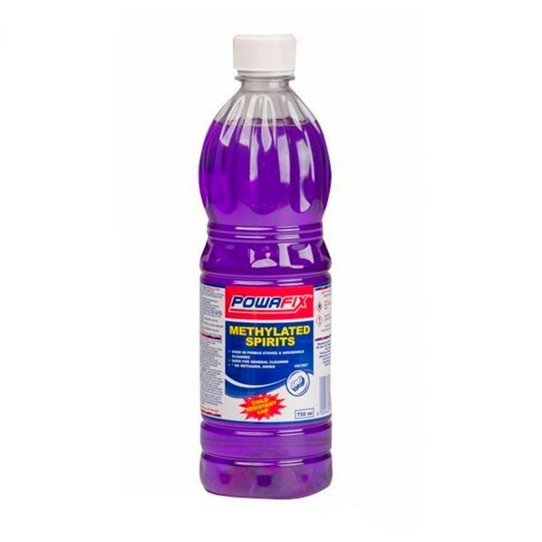 Powafix - Methylated Spirits 750ml - 12 Pack