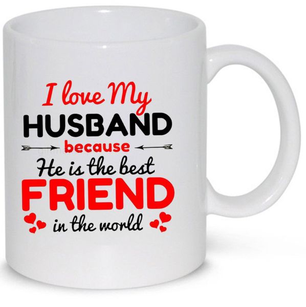 I Love My Husband Anniversary Gift Coffee Mug (11Oz Standard Mug)
