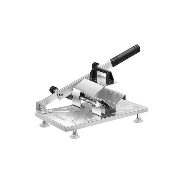 Stainless Steel Frozen Meat Slicer with Adjustable Blade and Suction Base