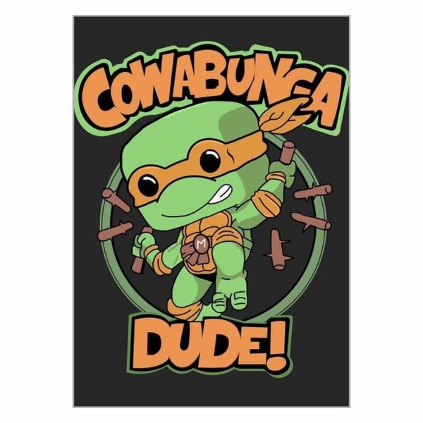 Cowabunga Dude Poster - A1
