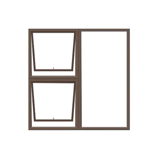 Aluminium Window PTT1212L Bronze 1200Wx1200H - Clear Glass