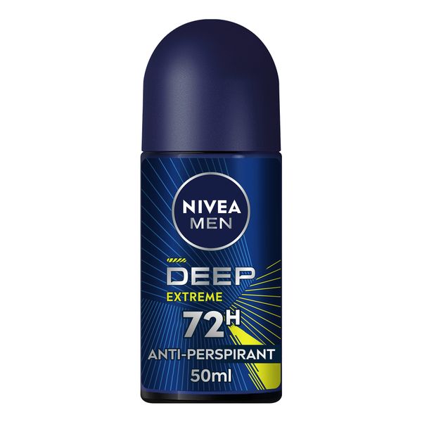 NIVEA Men Deep Extreme MaxxTech, Antiperspirant for Men, Roll-on 50ml