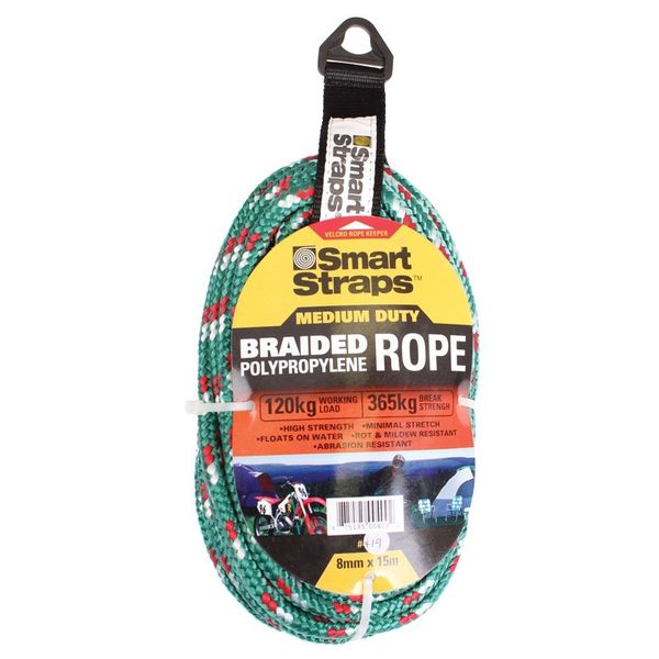 Saxon - Braided Polypropylene Rope - 8mm x 15m - Bulk Pack of 2