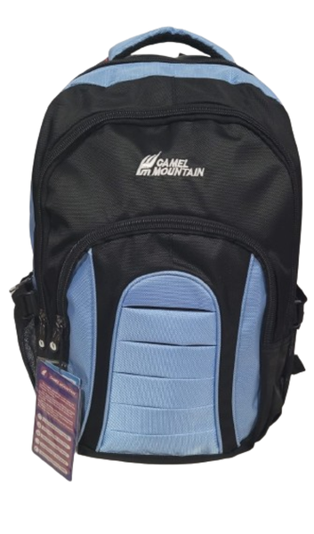 Camel Mountain Blue and Black Backpack