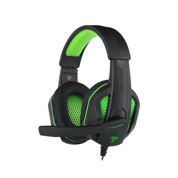 T-Dagger Cook T-RGH100 Gaming Headset - Black/Green
