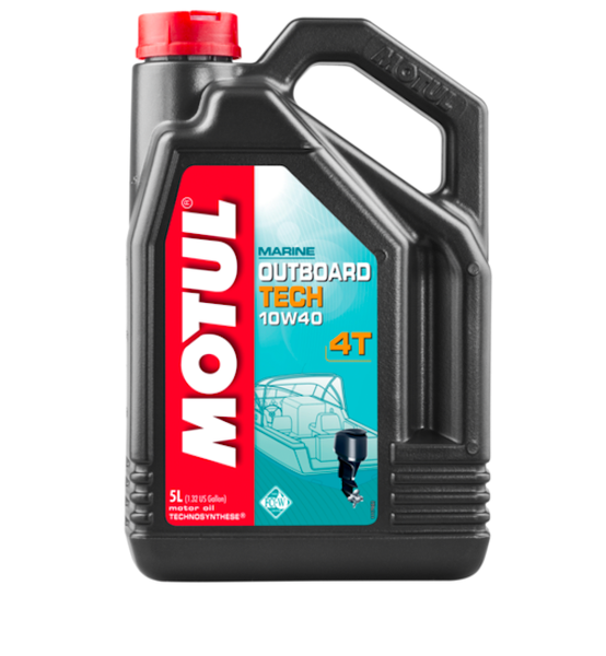 Motul OutBoard Tech 4T 10W-40 Oil - 5L