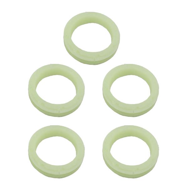 Multifunctional Luminescent Glow Flexible Silicone Rings - 5 Rings