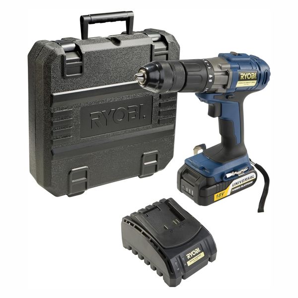 Ryobi - 18v Li-Ion Impact Drill Kit 13mm 40nm With Battery And Charger