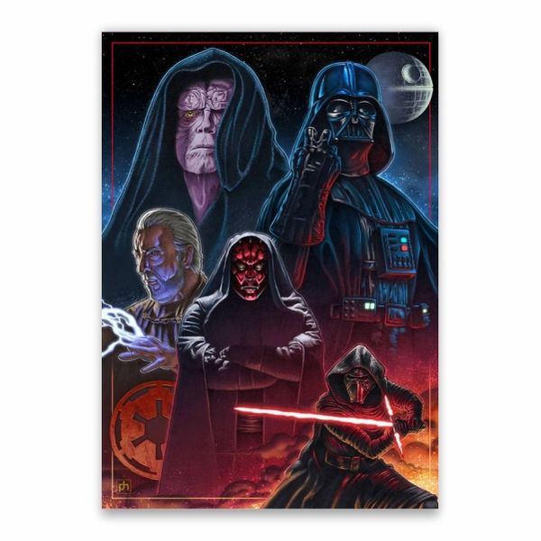 The Dark Side Star Wars Collage Poster - A1