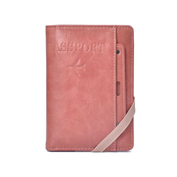 Solid Color Vintage Passport Holder Ticket Card Holder