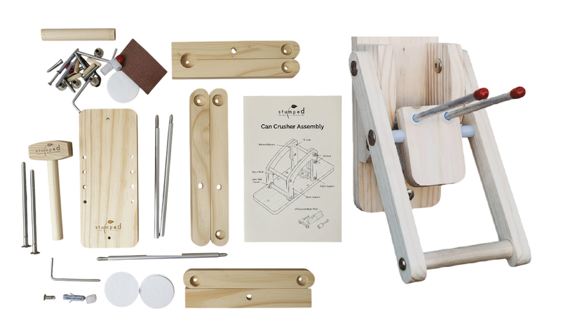 Can Crusher Wooden 49 Piece DIY Kit - 16cm x 47cm