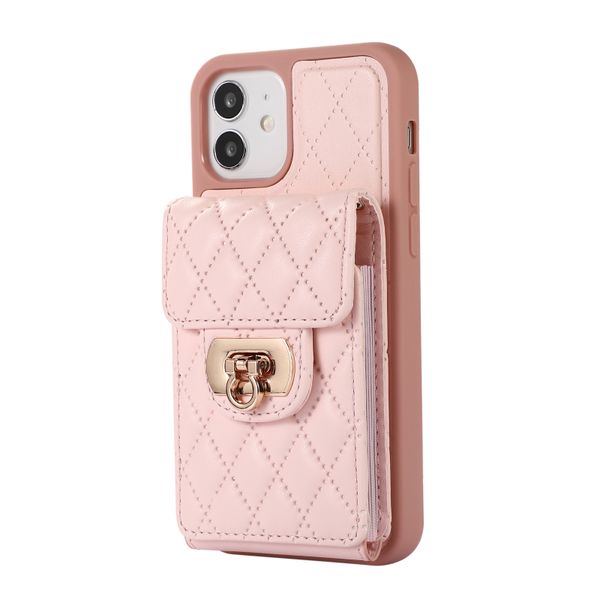 Accordion Card Slot Mobile Phone Leather Case Compatible with iPhone 12