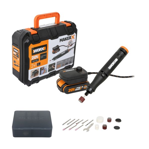 WORX MAKER X 20V Rotary Tool Hobby Station