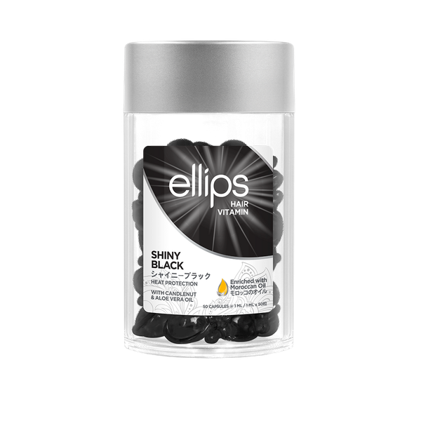 ellips Silky Black Hair Treatment - 50 Capsule Jar